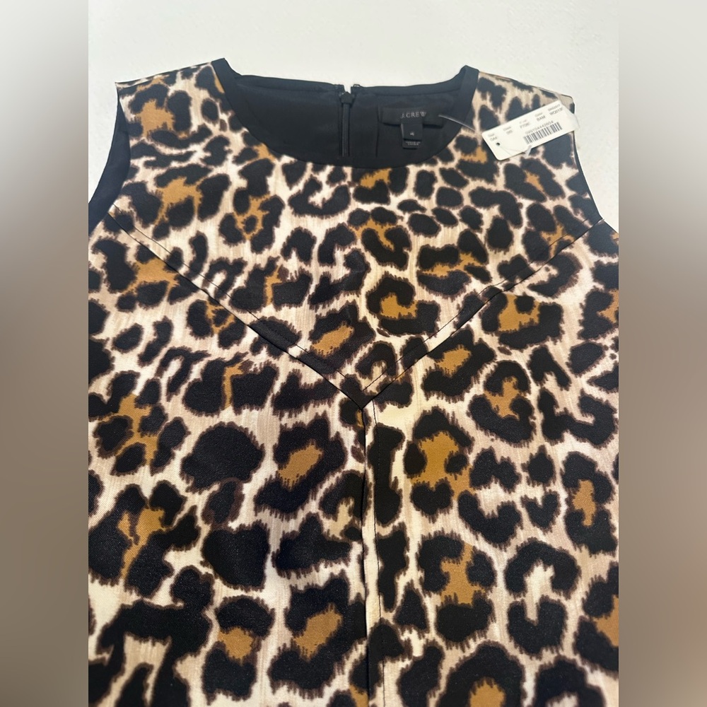 J. Crew Leopard Print Mini Dress - Picture 8 of 9